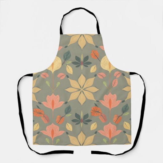 Elegant geometrisch Schort - Zachte kleuren en Nat (Voorkant)