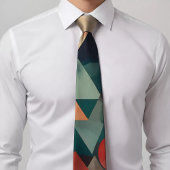Elegant geometrisch Stropdas met driehoeken