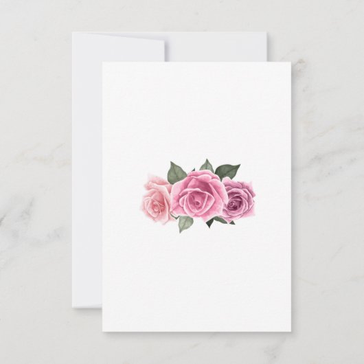 Elegant geometrische roze roze roze roze om de dat bedankkaart (Achterkant)