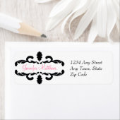 Elegant gepersonaliseerd adreslabel etiket (Insitu)