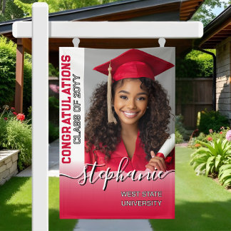Elegant gepersonaliseerd foto Afstuderen Spandoek