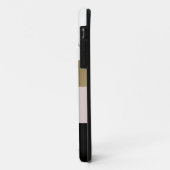 Elegant gepersonaliseerd goud wit marmer Case-Mate iPhone case (Achterkant/links)