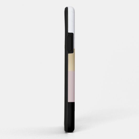 Elegant gepersonaliseerd goud wit marmer Case-Mate iPhone case (Achterkant/rechts)