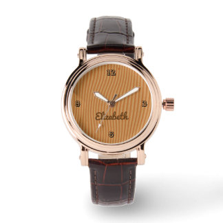 Elegant gepersonaliseerd houten horloge