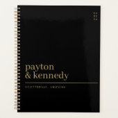 Elegant gepersonaliseerd met naam bruiloft plan ev planner (Voorkant)