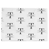 Elegant Gepersonaliseerd Monogram Aangepaste Naam  Groot Cadeauzakje (Achterkant)