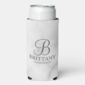 Elegant gepersonaliseerd monogram Bridesmaid Seltz (Seltzer Voorkant)