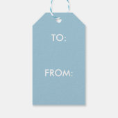 Elegant gepersonaliseerd monogram cadeaulabel (Achterkant)