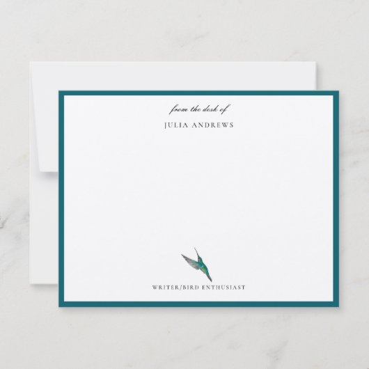 Elegant gepersonaliseerd notitiekaartje (Voorkant)