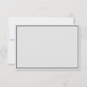 Elegant gepersonaliseerd notitiekaartje (Achterkant)