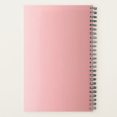 Elegant gepersonaliseerd Roos Gold Monogram Modern Planner (Achterkant)