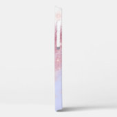 Elegant gepersonaliseerd roos goud glitter marmer  Case-Mate iPhone case (Achterkant / Links)