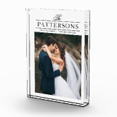 Elegant gepersonaliseerd trouwfotoblok fotoblokken (Rechts)