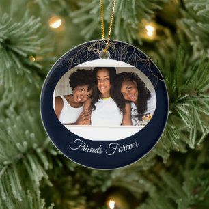 Elegant gepersonaliseerd vriendschap dag ornament