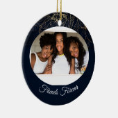 Elegant gepersonaliseerd vriendschap dag ornament (Rechts)