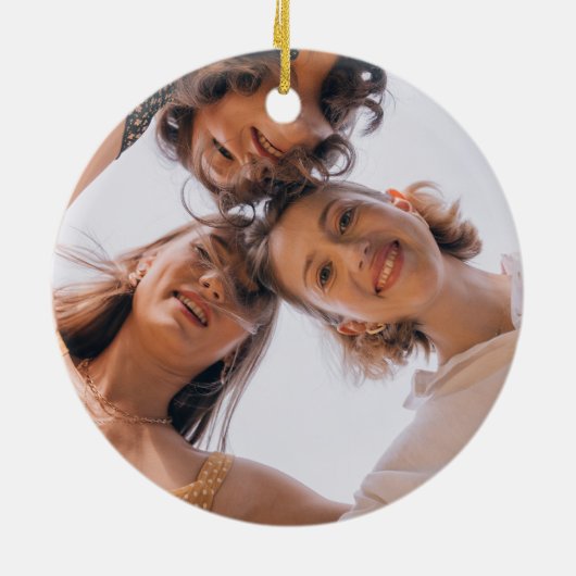 Elegant gepersonaliseerd vriendschap dag ornament (Achterkant)