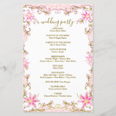 Elegant Gepersonaliseerd Wedding Program (Achterkant)