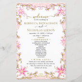 Elegant Gepersonaliseerd Wedding Program (Voorkant)