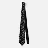 Elegant gepersonaliseerd zwart & groen witte sneeu stropdas (Voorkant)