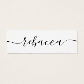 Elegant Gepersonaliseerde Boeken Bladwijzer Custom Mini Visitekaartjes (Achterkant)