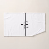 Elegant Gepersonaliseerde Monogrammen Douane Naam Bad Handdoek (Handdoek)