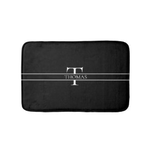 Elegant Gepersonaliseerde Monogrammen Douane Naam Badmat