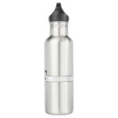 Elegant Gepersonaliseerde Monogrammen Douane Naam Waterfles (Rechts)