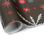 Elegant geplakt kerstpatroon cadeaupapier (Rol Hoek)