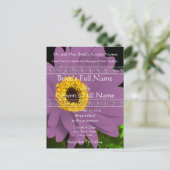 Elégant Gerber Daisy Faire-part de mariage (Debout devant)