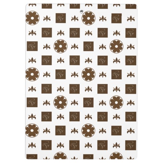 Elegant geruit ontwerp klembord (Achterkant)