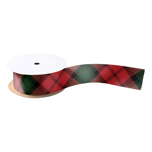 Elegant geruite Kerr Red Green Classic Tartan Lint (Spoel)