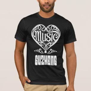 Elegant gescrolld hart voor liefhebbers van Guzhen T-shirt