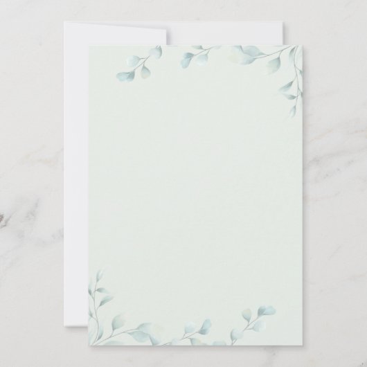 Elegant Geslacht Onthullen Roze Blauwe Ballon Bota Kaart (Achterkant)