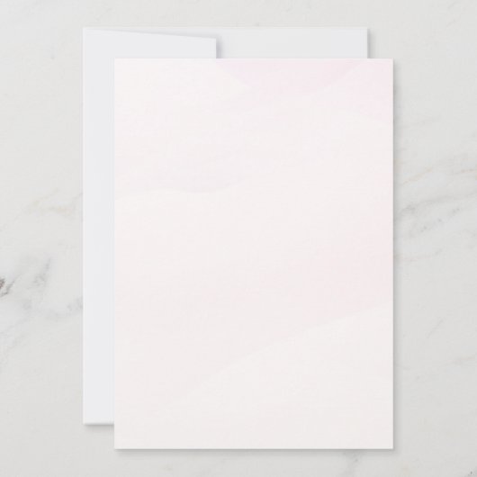 Elegant Geslacht onthullen uitnodiging in het Spaa (Achterkant)