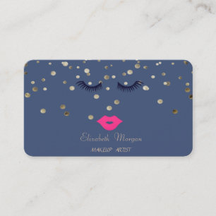 Elegant Gesofisticeerd,Confetti,Lippen,Wimpers Visitekaartje