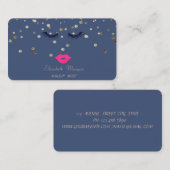 Elegant gesofisticeerd, Confetti, lips, as Visitekaartje (Voorkant / Achterkant)