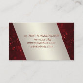 Elegant gesofisticeerd Modern, Bokeh, Lashes Visitekaartje (Achterkant)