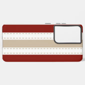 Elegant gestreept samsung galaxy hoesje (Linkerkant)