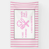 Elegant gestreept spandoek (Verticaal)