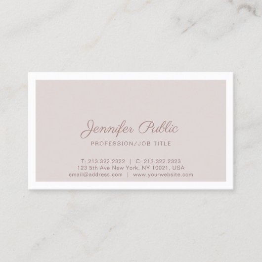 Elegant gestroomlijnde kleurenmonitor visitekaartje (Voorkant)