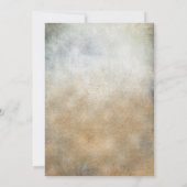 Elegant geverfd koper Bridal Shower Invitation Kaart (Achterkant)