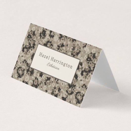 Elegant gevouwen Visitekaartje Modern Abstract (Voorkant)