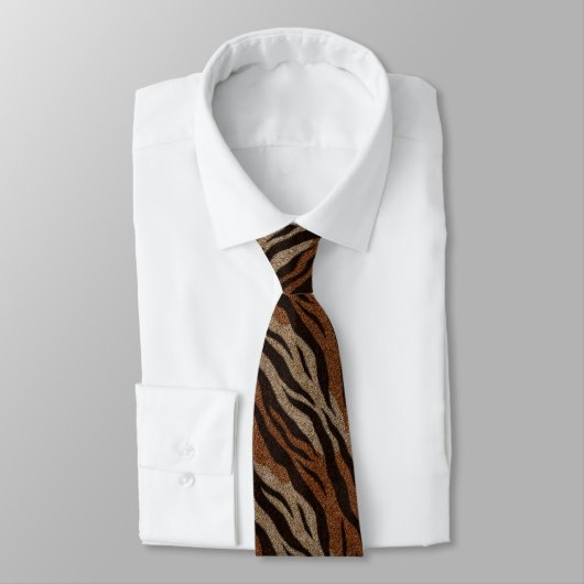 Elegant Gifts For Him Tiger Print Stropdas (Gebonden)