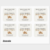 Elegant Ginger & Spice Christmas Candle Labels (Vel)
