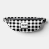 Élégant gingham à carreaux noir et blanc avec libe (Poser)