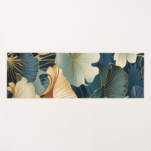Elegant Ginko bloemontwerp Yogamat (Voorkant (horizontaal))