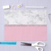 Elegant girale roos goud glitter witte marmer roze tissuepapier (Craft)