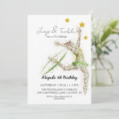 Elegant Girl Gymnastic invitation d'anniversaire (Debout devant)