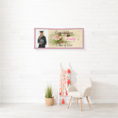 Elegant, Girly, Afstuderen, Aangepaste foto Spandoek (Insitu)