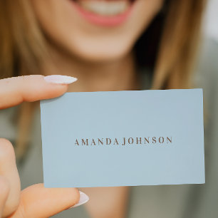 Elegant Girly Day Spa en Salon bleek Blue Visitekaartje